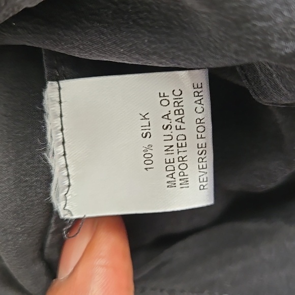 Bensoni Babydoll Silk Fully Lined Summer Top Minimalist Classic Timeless - Picture 7 of 8